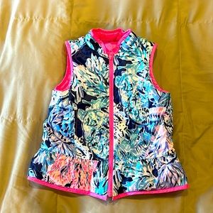 Girl’s Lily reversible puffer vest, Size S